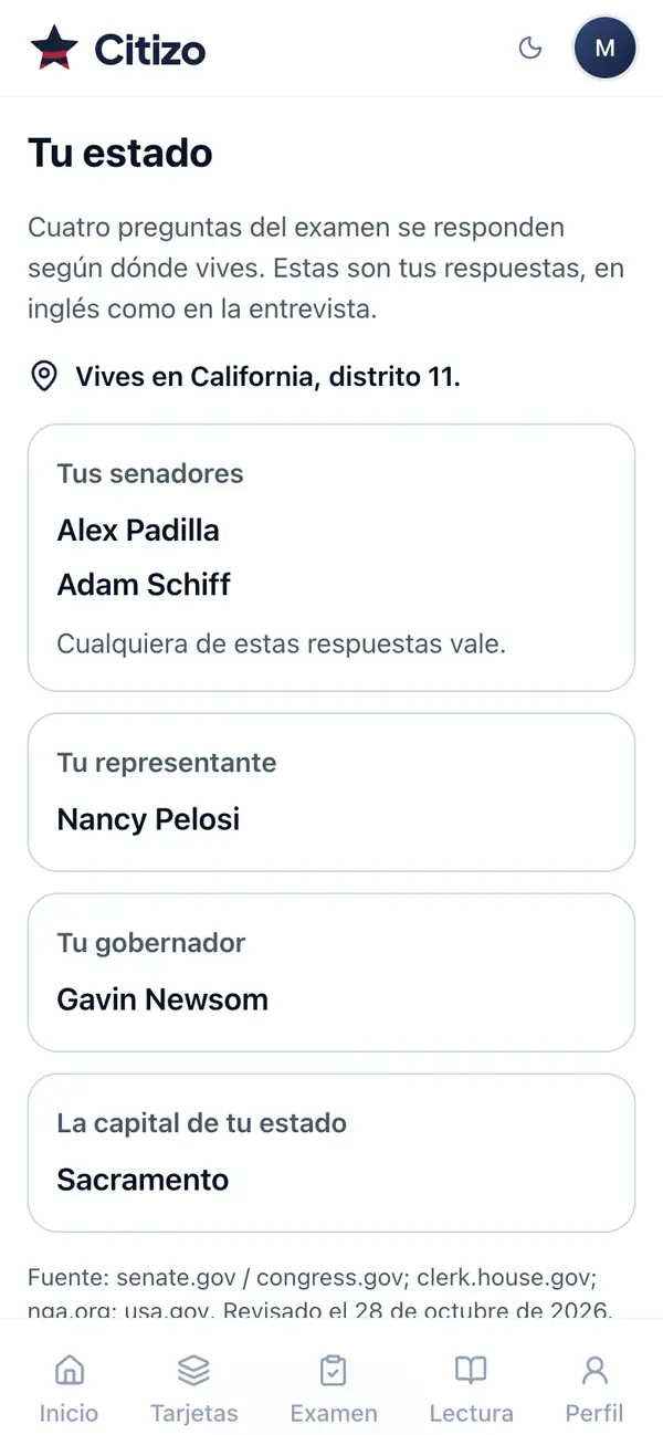 Las respuestas de tu estado: senadores, representante, gobernador y capital